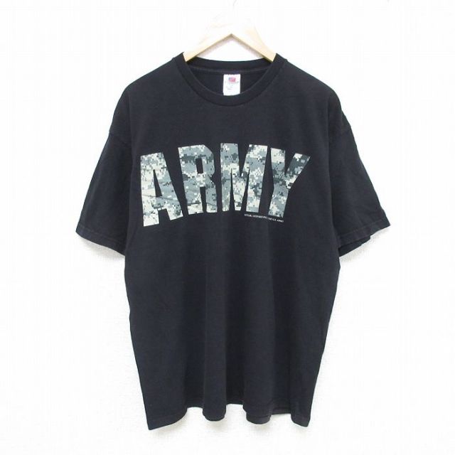 00s 半袖Tシャツ ARMY ブラック XL | 古着