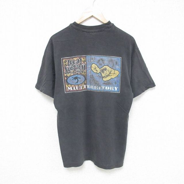 ヘインズ 90s 半袖Tシャツ マウイ ブラック L | 古着