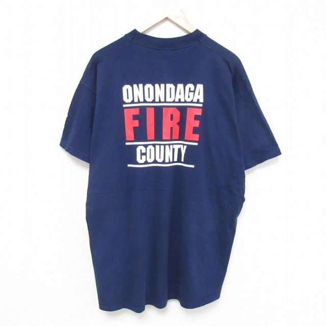 フルーツオブザルーム 半袖Tシャツ ネイビー XL | 古着