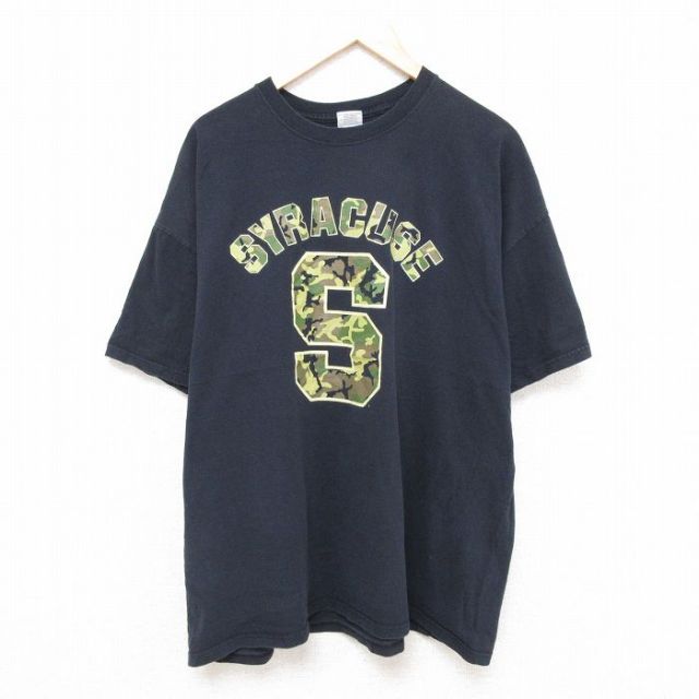 00s 半袖Tシャツ シラギュース ブラック XL | 古着