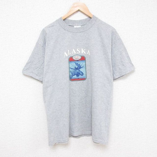 00s 半袖Tシャツ アラスカ グレー L | 古着