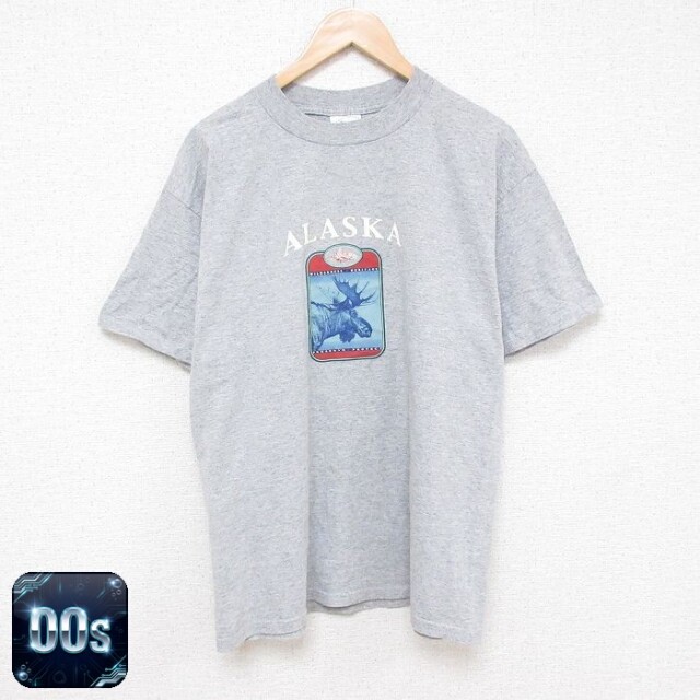 【50%OFF】00s 半袖Tシャツ アラスカ グレー L | 古着