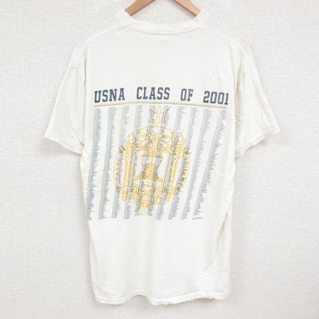 00s 半袖Tシャツ NAVAL ホワイト XL | 古着