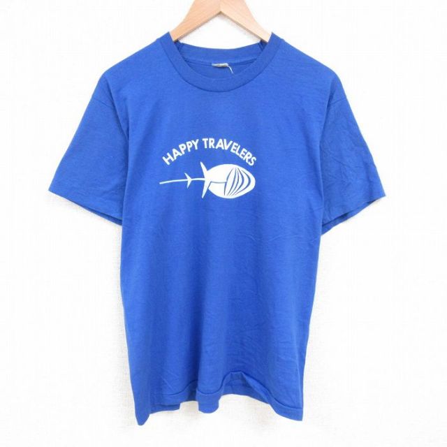 スクリーンスターズ 80s 半袖Tシャツ アトランティック ネイビー XL | 古着