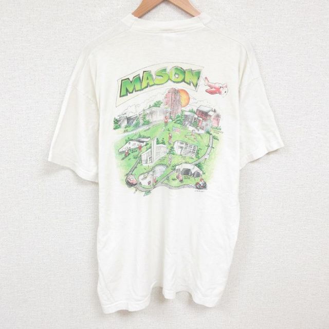 フルーツオブザルーム 90s 半袖Tシャツ MASON ホワイト XL | 古着