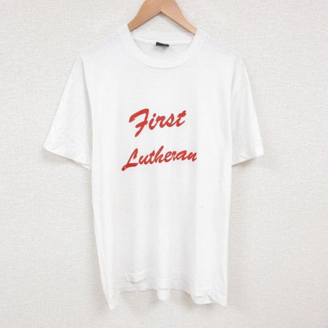 【50%OFF】XL★古着 スクリーンスターズ 半袖 ビンテージ Tシャツ メンズ 90年代 90s First 大きいサイズ クルーネック USA製 白 ホワイト 25jul09 中古