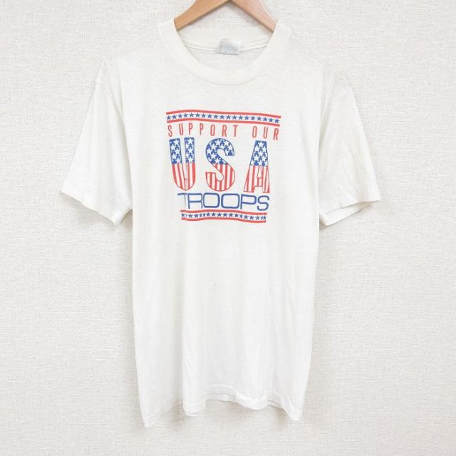 ヘインズ 80s 半袖Tシャツ USAロゴ ホワイト XL | 古着