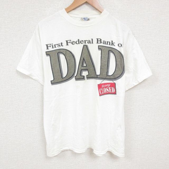 90s 半袖Tシャツ DAD ホワイト XL | 古着