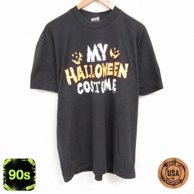 【50%OFF】90s 半袖Tシャツ ハロウィン ブラック XL | 古着