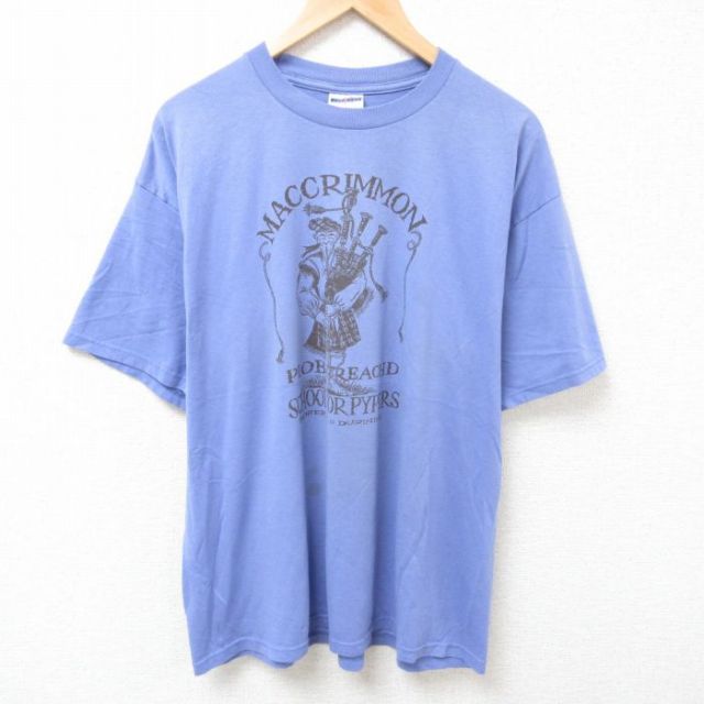 ジャージーズ 00s 半袖Tシャツ MAC ライトブルー XL | 古着
