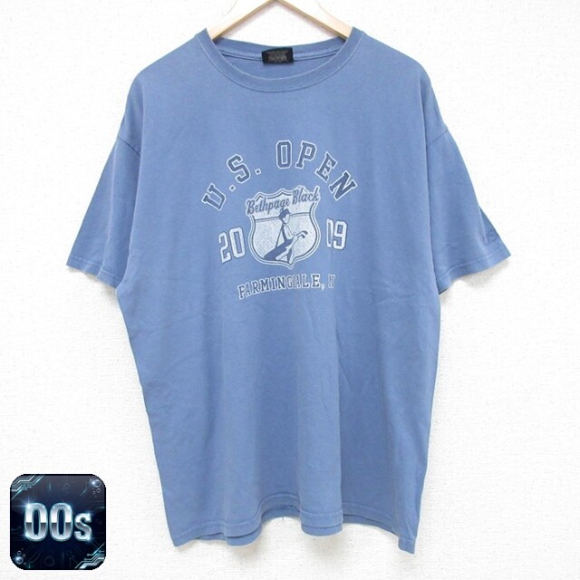 【50%OFF】MVスポーツ 00s 半袖Tシャツ USオープン ネイビー XL | 古着