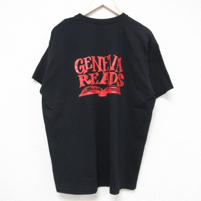 【50%OFF】XL★古着 半袖 ビンテージ Tシャツ メンズ 00年代 00s GENEVA クルーネック 黒 ブラック 25jul10 中古
