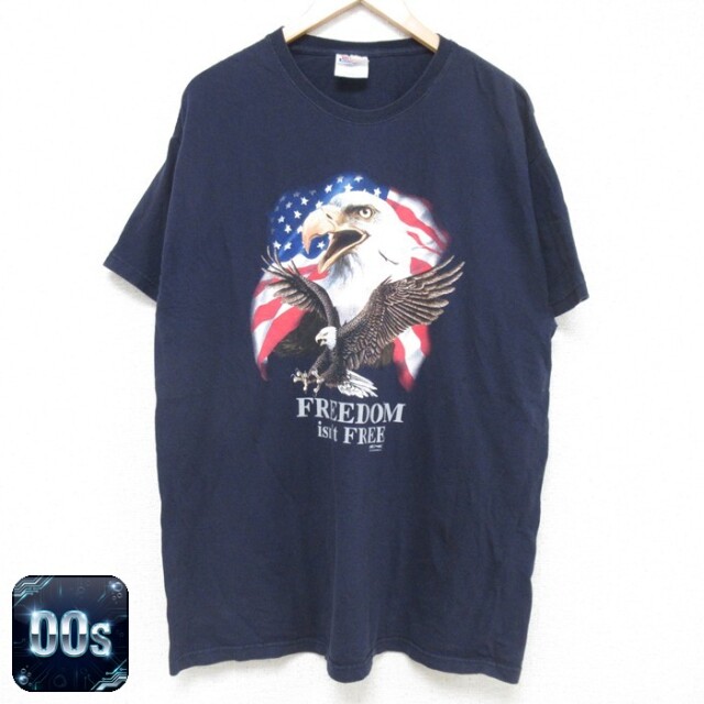 【50%OFF】ヘインズ 00s 半袖Tシャツ 鳥 ネイビー XL | 古着