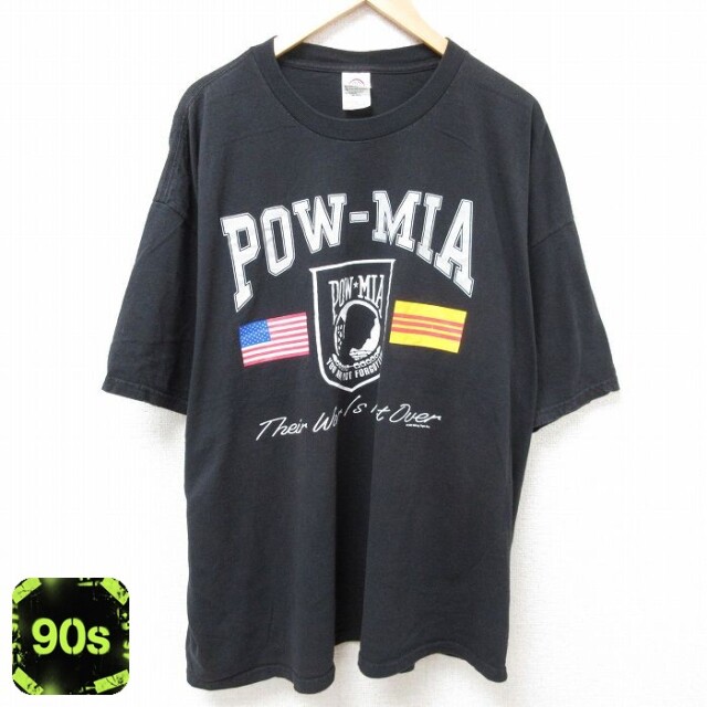 【50%OFF】90s 半袖Tシャツ POW ブラック XL | 古着