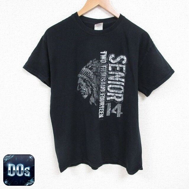 【50%OFF】00s 半袖Tシャツ インディアン ブラック L | 古着