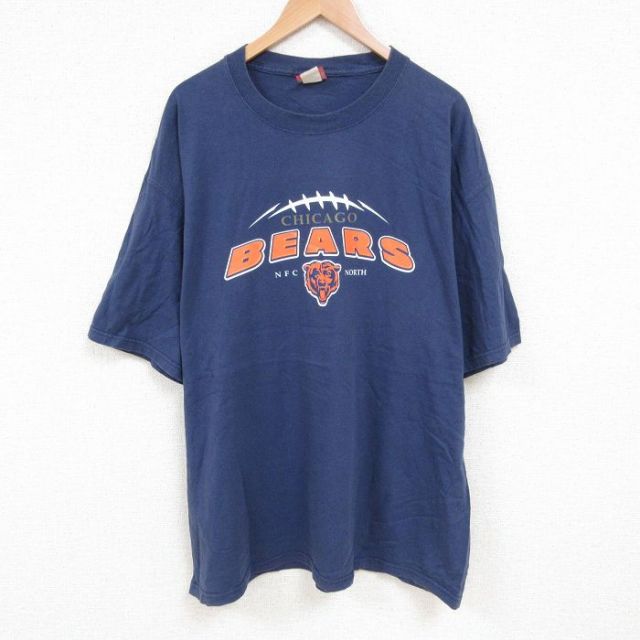 シカゴベアーズ 00s 半袖Tシャツ NFL ネイビー XL | 古着