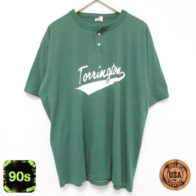 90s 半袖Tシャツ Torrington グリーン XL | 古着