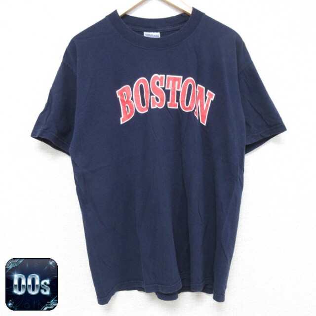 【50%OFF】00s 半袖Tシャツ ボストン ネイビー L | 古着