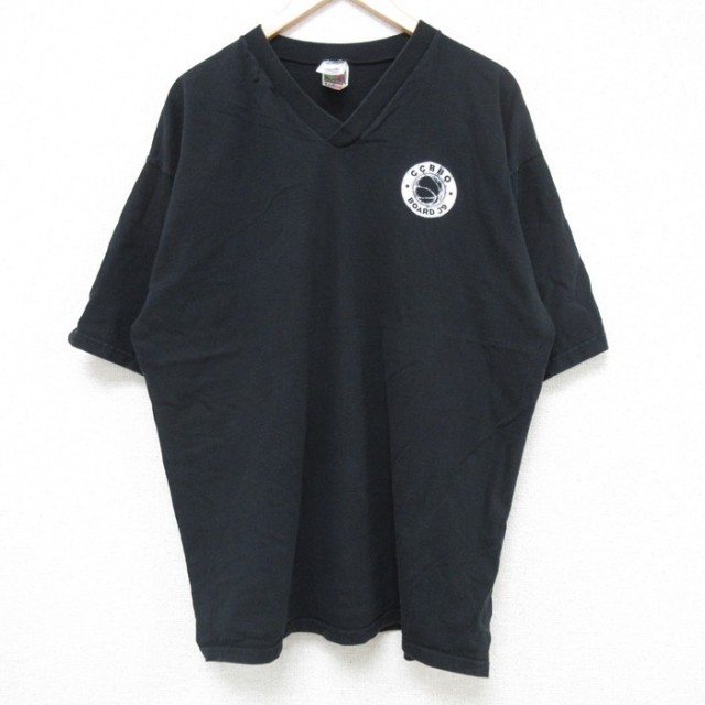 XL★古着 フルーツオブザルーム 半袖 ビンテージ Tシャツ メンズ 00年代 00s バスケットボール コットン クルーネック 黒 ブラック 25jul11 中古