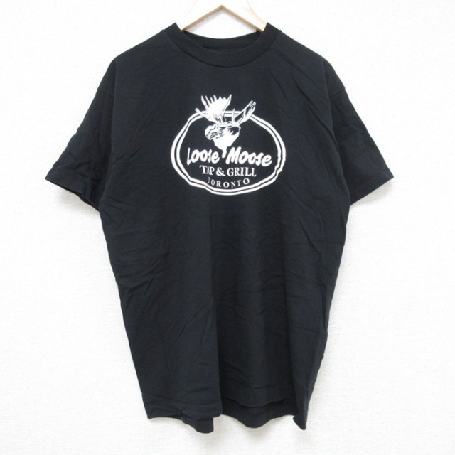 フルーツオブザルーム 90s 半袖Tシャツ シカ ブラック XL | 古着