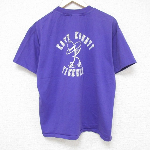 ヘインズ 90s 半袖Tシャツ キッカーズ パープル L | 古着