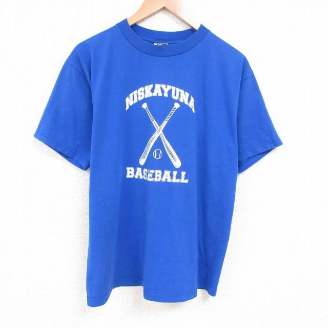 フルーツオブザルーム 00s 半袖Tシャツ ベースボール ブルー XL | 古着