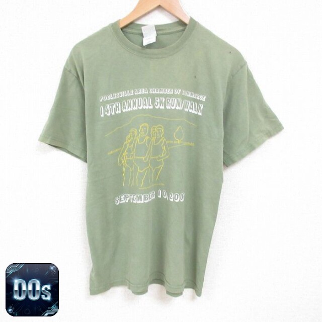 【50%OFF】00s 半袖Tシャツ マラソン グリーン L | 古着