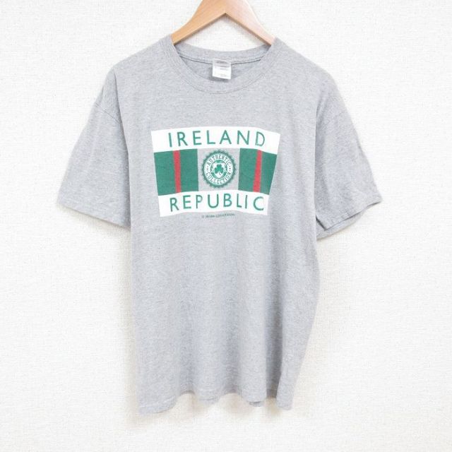 00s 半袖Tシャツ アイルランド グレー XL | 古着