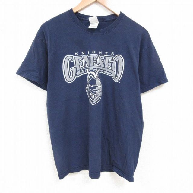 00s 半袖Tシャツ 騎士 ネイビー XL | 古着