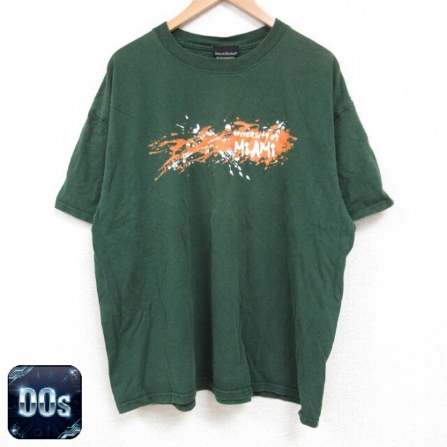 【50%OFF】00s 半袖Tシャツ マイアミ グリーン XL | 古着