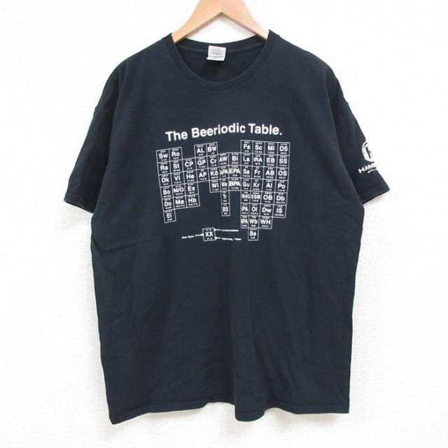XL★古着 半袖 ビンテージ Tシャツ メンズ 00年代 00s Beeriodic コットン クルーネック 黒 ブラック 25jul15 中古