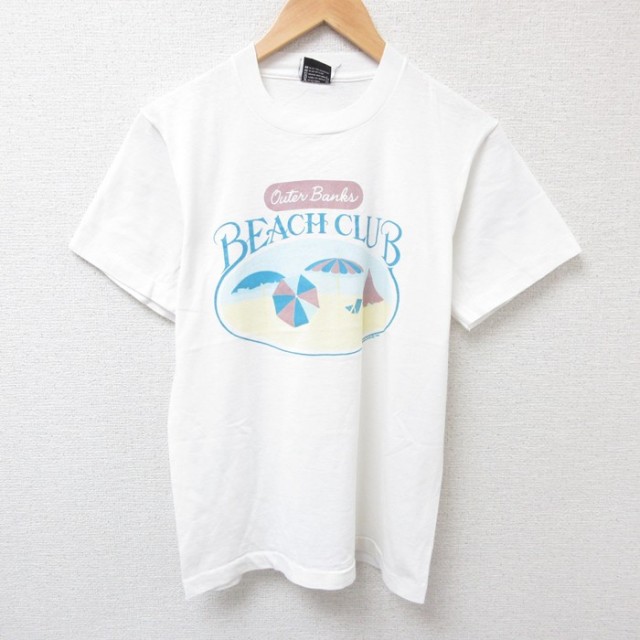 【50%OFF】スクリーンスターズ 80s 半袖Tシャツ ビーチクラブ ホワイト S | 古着