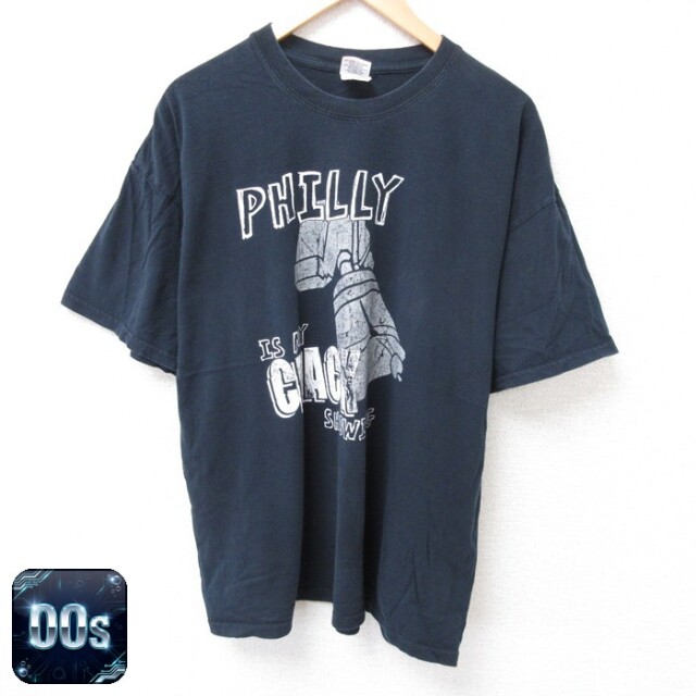 【50%OFF】00s 半袖Tシャツ PHILLY ブラック XL | 古着
