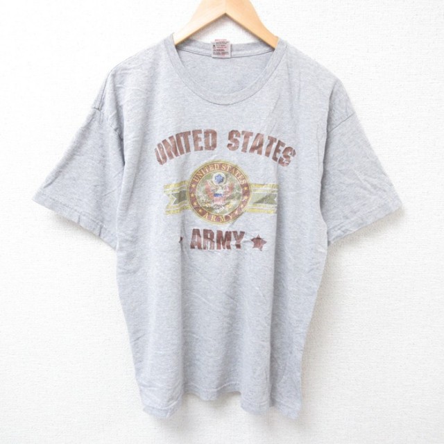 00s 半袖Tシャツ ミリタリー グレー L | 古着