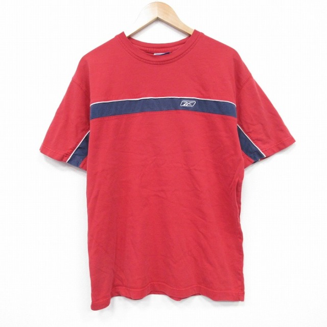 【50%OFF】リーボック 00s 半袖Tシャツ ワンポイント レッド L | 古着