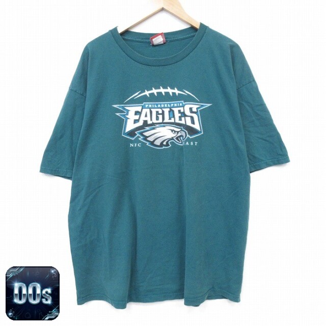 【50%OFF】00s 半袖Tシャツ フィラデルフィアイーグルス グリーン XL | 古着