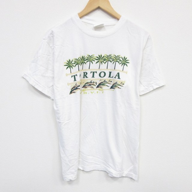 00s 半袖Tシャツ イルカ ホワイト L | 古着