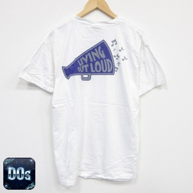 ヘインズ 00s 半袖Tシャツ メガホン ホワイト L | 古着