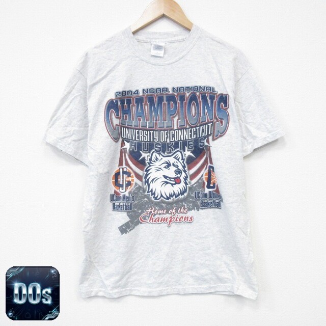 00s 半袖Tシャツ コネチカットハスカーズ グレー M | 古着