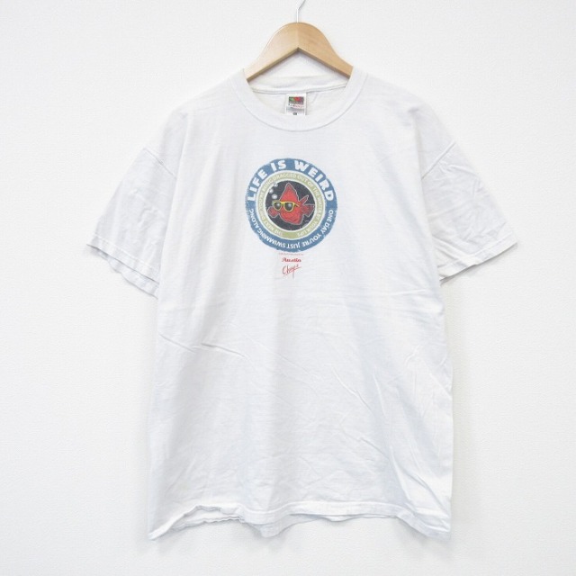 フルーツオブザルーム 00s 半袖Tシャツ 魚 ホワイト XL | 古着