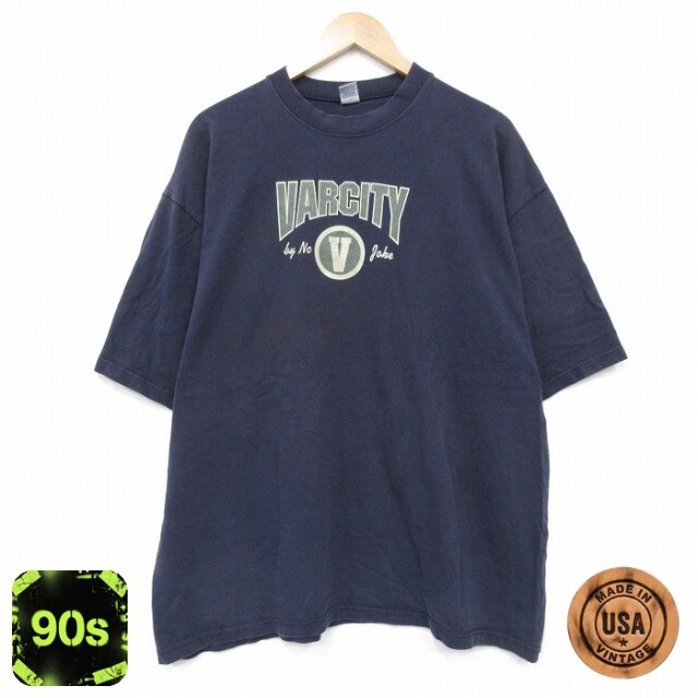 ビクトリー 90s 半袖Tシャツ ネイビー XL | 古着