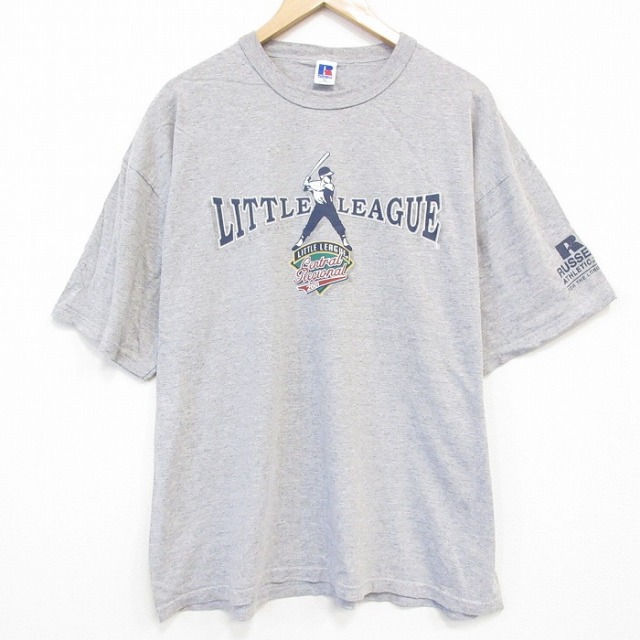 ラッセル 00s 半袖Tシャツ リトルリーグ グレー XL | 古着