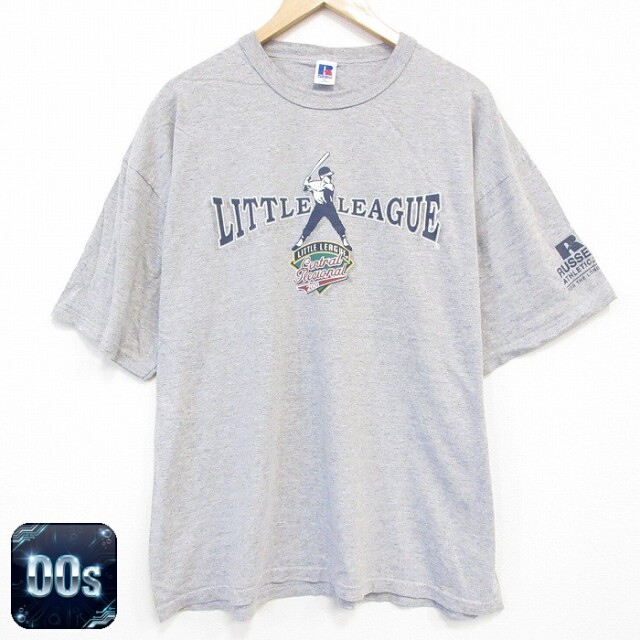 ラッセル 00s 半袖Tシャツ リトルリーグ グレー XL | 古着