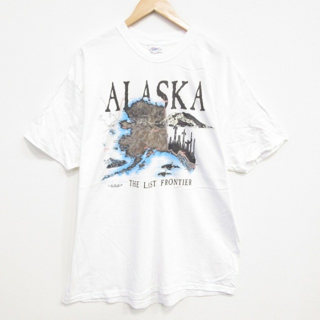 ヘインズ 00s 半袖Tシャツ アラスカ ホワイト XL | 古着
