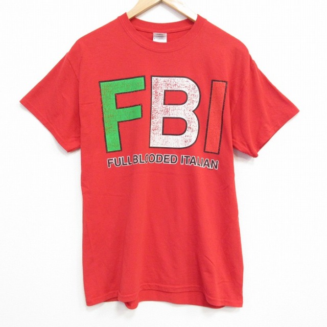 00s 半袖Tシャツ FBI レッド M | 古着