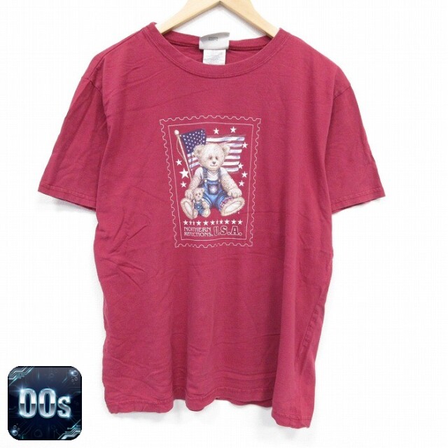 NORTHERN REFLECTIONS 00s 半袖Tシャツ クマ バーガンディ XL | 古着