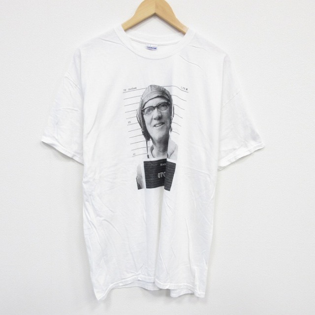 【50%OFF】XL★古着 半袖 ビンテージ Tシャツ メンズ 00年代 00s 男性 コットン クルーネック 白 ホワイト 25aug08 中古
