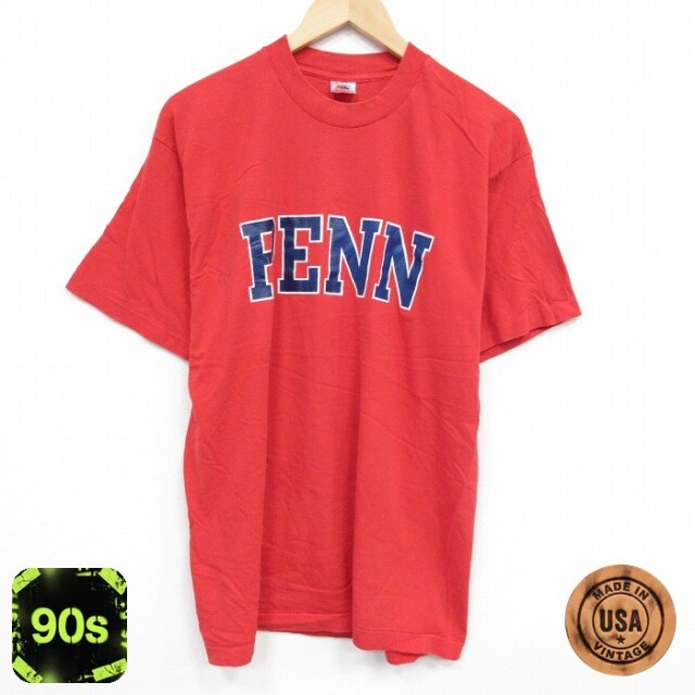 フルーツオブザルーム 90s 半袖Tシャツ PENN レッド L | 古着
