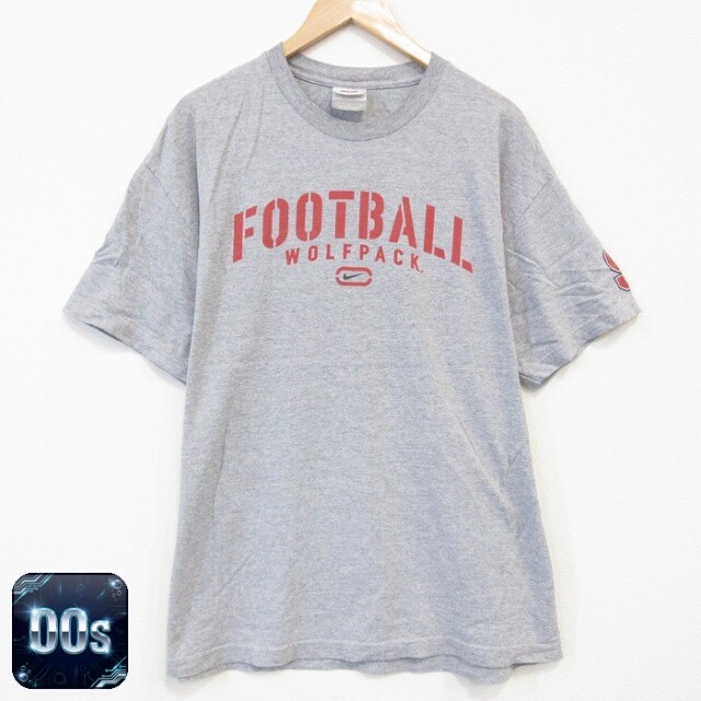 ナイキ 00s 半袖Tシャツ フットボール グレー XL | 古着
