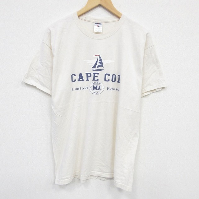 ジャージーズ 00s 半袖Tシャツ ケープコッド ベージュ XL | 古着